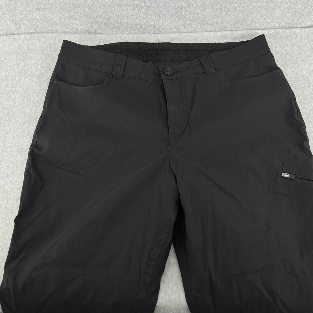 Eddie Bauer Guide Pro Fleece Lined Pants Womens 10 Black D3261024 Hiking Outdoor - Picture 2 of 12